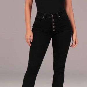 A&F Vintage Stretch Denim Curve Love High Rise Ski